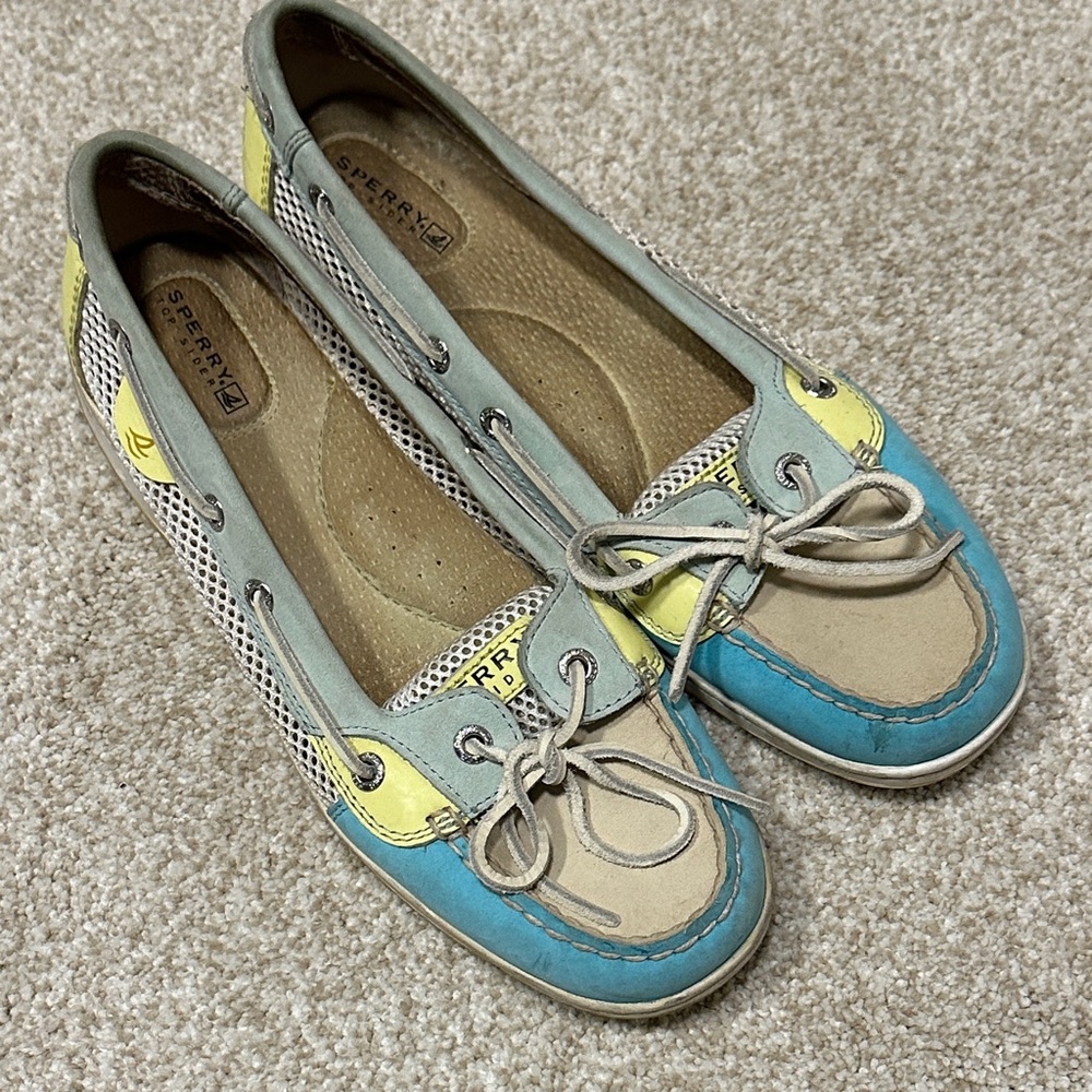Sperry Top-Sider Bluefish Open Boat Leather Flats Women’s Size 9.5